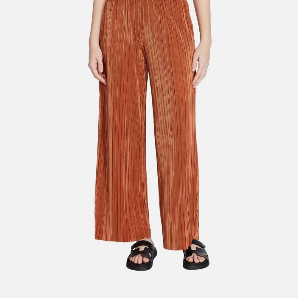 Steve Madden Addy Plissé Wide Leg Pants